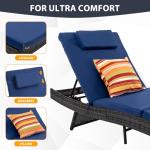 Rattan Outdoor Lounge Chairs Set of 2