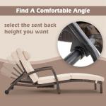 Outdoor Wicker Lounge Chairs Set of 2