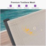 Purple Leaf Outdoor Lounge Chairs with Wheels, 2-Piece Set