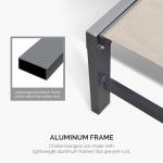 Purple Leaf Outdoor Lounge Chairs with Wheels, 2-Piece Set