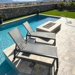 Purple Leaf Outdoor Chaise Lounge Chair Set with Wheels