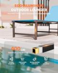 Adjustable Outdoor Lounge Chair Set of 2