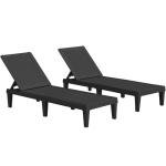 JUMMICO Waterproof Adjustable Patio Lounge Chair Set