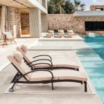Adjustable Wicker Lounge Chairs Set for Poolside