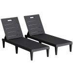 Homall Set of 2 Adjustable Lounge Chairs