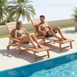Adjustable Pool Lounge Chair Set of 2