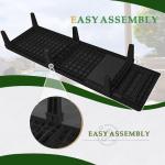 JUMMICO Waterproof Adjustable Patio Lounge Chair Set