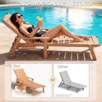 Adjustable Pool Lounge Chair Set of 2