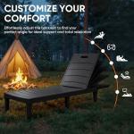 Homall Set of 2 Adjustable Lounge Chairs