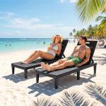 Homall Set of 2 Adjustable Lounge Chairs