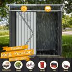 Shintenchi 6x4 FT Waterproof Outdoor Storage Shed