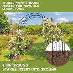 Outvita 7FT Heavy Duty Metal Garden Arch