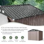 Aoxun 8x6 FT Metal Garden Storage Shed