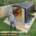 Polar Aurora 8x12 FT Metal Garden Shed