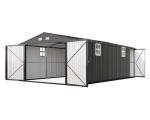 Extra Large Outdoor Metal Garage Shed with Windows