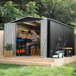Polar Aurora 8x12 FT Metal Garden Shed