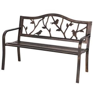 Sophia & William Bronze Wrought Iron Garden Bench