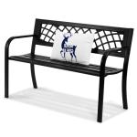 VEVOR 46" Iron Steel Garden Park Bench