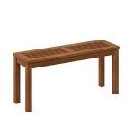 Tioman Natural Outdoor Backless Bench - 1 Pack