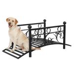 VINGLI 3.4ft Metal Garden Bridge for Outdoors