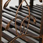 Sturdy 6' Metal Garden Bridge with Safety Rails