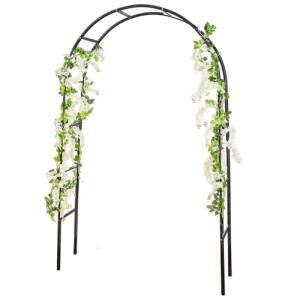 Garden Arch Trellis for Climbing Plants - Black