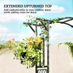 7.5ft Steel Garden Arch Trellis for Climbing Plants