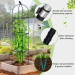 Square Tomato Cages for Garden, 6.2 FT Cucumber Trellis for Flowers