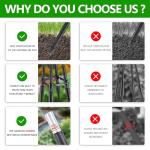 AlisisFores 4 Ft Tower Obelisk Trellis for Potted Climbing Plants, Garden Trellis Rustproof Plastic Coated Metal Plant Support for Vegetables, Vines and Rose Bushes