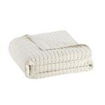 Comfort Spaces Daybed Cover - Luxe Double Sided-Quilting, All Season Cozy Bedding with Bedskirt, Matching Shams, Kienna Ivory 75"x39" 5 Piece