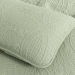 Chezmoi Collection Austin 3-piece Oversized Bedspread Coverlet Set (Queen, Sage)