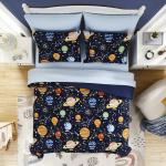 Twin Kids Comforter Set - 5 Pieces Twin Bedding Sets for Boys, Glow in The Dark Space Bed in A Bag with Sheets