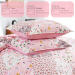 Whale Flotilla Pink Boho Floral Quilt Set