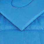 Amazon Basics 5-Piece Microfiber Kid's Bed-in-a-Bag Bedding Set, Twin, Blue, Solid