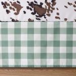 The Peanutshell 3 Piece Baby Crib Bedding Set for Boys & Girls - Newborn, Infant & Toddler Nursery Bed Set Decor with Fitted Crib Sheet, Dust Ruffle, Crib Comforter - Boho Farm