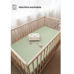 Konssy Muslin Crib Sheets 2 PCS, 100% Cotton Baby Crib Sheets for Standard Crib Mattress (28"x 52"), Soft and Breathable for Boys, Girls (Woodland,Sage)