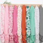 The Peanutshell 4-Pack Fitted Crib Sheet Set - Super Soft & Breathable Baby Girl Crib Sheets, Nursery Decor, Fit for Standard Mattress Cover- Whimsical Floral