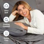 Queen Size 4 Piece Sheet Set - Comfy Breathable & Cooling Bed Sheets Set - Hotel Luxury Bedding for Women, Men, Kids, Teens, Boys & Girls - Deep Pockets, Soft and Wrinkle Free - Oeko-Tex - Dark Grey