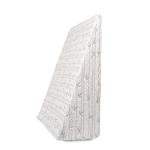 Superior Memory Foam Wedge Pillow, Body Pillow, Removable Cover, Extra Sleeping Support for Side, Back or Stomach Sleepers, Bedding Basics, Fluffy, Plush, Bedroom Decor, 24" x 24" x 8", White