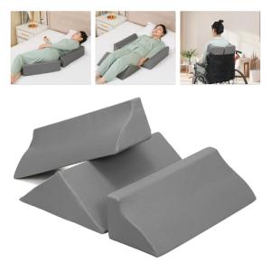 Fanwer Bed Wedges & Body Positioners (3 in 1), 40 Degree Wedges for Bed Positioning,Positioning Pillows for Elderly, Wedge Pillow for Bed Sores, Side Sleeping, After Surgery, Knees Elevated,Back Pain