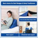 Fanwer Bed Wedges & Body Positioners (3 in 1), 40 Degree Wedges for Bed Positioning,Positioning Pillows for Elderly, Wedge Pillow for Bed Sores, Side Sleeping, After Surgery, Knees Elevated,Back Pain