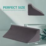 Bedluxe Wedge Pillow for Side Sleeping, Comfort Foam Back Pillow for Side Sleeper, Bed Wedges & Body Positioners for After Surgery, Pregnancy Support, Back Pain, Preventing Bedsores, Short Plush