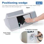 Positioning Wedge Pillow Side Sleeping Belt Connection, Limit Width Adjustable Bed Wedges Body Positioners for Back Pain Relief, Back Positioning Wedge for After Surgery, Anti Snoring, Back Support