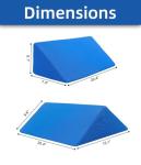 Fanwer Positioning Wedge Pillow for Side Sleeping (3 in 1), 40 Degree Triangle Bed Wedges & Body Positioners for Back Pain, Preventing Bedsores, After Surgery, Knees Elevated, Pregnancy