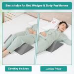 Fanwer Bed Wedges & Body Positioners (3 in 1), 40 Degree Wedges for Bed Positioning,Positioning Pillows for Elderly, Wedge Pillow for Bed Sores, Side Sleeping, After Surgery, Knees Elevated,Back Pain