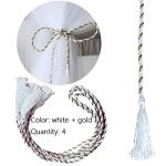 Comtelek Bed Canopy, Canopy Bed Curtains Bed Drapes for Full Queen King Size Bed Mosquito Net Bed Canopy Curtains for Patio Indoor Outdoor Room Decor Screen Netting Canopy Curtains White