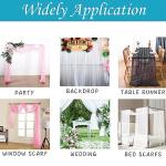 Akiky Canopy Bed Curtains with Light Princess Bed Canopy Scarf for Full/Queen Metal Bed Frame,Wood Frame Bed-2 Panel Sheer Curtain(Full/Queen,White)