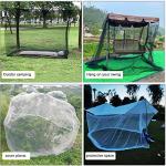 Mengersi Bed Canopy,Canopy Bed Curtains Bed Drapes for Full Queen King Size Bed,Mosquito Net Bed Curtains for Patio Indoor Outdoor Net,Black Bed Canopy Curtains for Gothic,Halloween Decoration