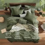 Olive Green King Size Comforter Set - 7 Pieces