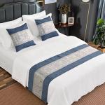 AMBERIS Chenille Bed Runner, Durable Decorative Bed Scarf for Home and Hotel (Pillowcases Sold Separately)